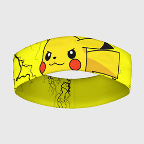 Повязка на голову 3D с принтом Pikachu Pika Pika ,  |  | pika | pikachu | аниме | детская | детям | игры | молния | мышка | мышь | пика | пикачу | покемон | покемоны