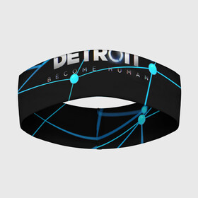 Повязка на голову 3D с принтом Detroit:Become Human ,  |  | android | connor | detroit become human | game | rk 800 | urban | будущее | город | детроит | игры | мир | роботы | технологии