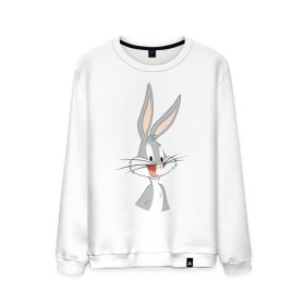 Мужской свитшот хлопок с принтом Багз Банни , 100% хлопок |  | bugs bunny | looney tunes | vdzabma | багз банни | луни тюнз