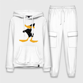 Мужской костюм хлопок с толстовкой с принтом Даффи Дак ,  |  | daffy duck | looney tunes | vdzabma | даффи дак | луни тюнз