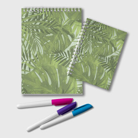 Блокнот с принтом Я из джунглей , 100% бумага | 48 листов, плотность листов — 60 г/м2, плотность картонной обложки — 250 г/м2. Листы скреплены удобной пружинной спиралью. Цвет линий — светло-серый
 | branch | foliage | leafy | nature | арт | ветка | веточка | джунгли | зеленый | лист | листочки | листья | природа | черный