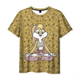 Мужская футболка 3D с принтом Лола Банни , 100% полиэфир | прямой крой, круглый вырез горловины, длина до линии бедер | lola bunny | looney tunes | vdzabma | лола банни | луни тюнз