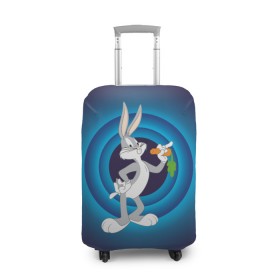 Чехол для чемодана 3D с принтом Багз Банни , 86% полиэфир, 14% спандекс | двустороннее нанесение принта, прорези для ручек и колес | bugs bunny | looney tunes | vdzabma | багз банни | луни тюнз