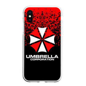 Чехол для iPhone XS Max матовый с принтом Umbrella Corporation , Силикон | Область печати: задняя сторона чехла, без боковых панелей | resident evil | umbrella corporation | амбрелла | амбрелла корпорейшн | вирус | вымышленная военная и фармацевтическая корпорация | игра | умбрелла