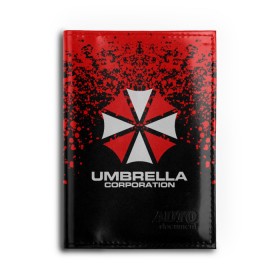 Обложка для автодокументов с принтом Umbrella Corporation. , натуральная кожа |  размер 19,9*13 см; внутри 4 больших “конверта” для документов и один маленький отдел — туда идеально встанут права | resident evil | umbrella corporation | амбрелла | амбрелла корпорейшн | вирус | вымышленная военная и фармацевтическая корпорация | игра | умбрелла