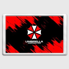 Магнит 45*70 с принтом Umbrella Corporation. , Пластик | Размер: 78*52 мм; Размер печати: 70*45 | resident evil | umbrella corporation | амбрелла | амбрелла корпорейшн | вирус | вымышленная военная и фармацевтическая корпорация | игра | умбрелла