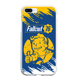 Чехол для iPhone 7Plus/8 Plus матовый с принтом FALLOUT_76 , Силикон | Область печати: задняя сторона чехла, без боковых панелей | Тематика изображения на принте: 101 | 111 | 13 | 76 | atom cats | bethesda | brotherhood of steel | fallout | nuka cola | tunnel snakes | vault | war | братство стали | война | убежище | фолаут | фоллаут | ядер кола