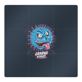 Магнитный плакат 3Х3 с принтом corona virus monster , Полимерный материал с магнитным слоем | 9 деталей размером 9*9 см | 19 | 19. повязка | bacteria | corona | covid | monster | virus | анти | бактерия | вирус | ковид | корона | короно | маска | медицинская | монстер | монстр | рожица