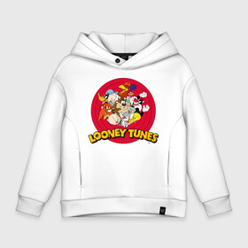 Детское худи Oversize хлопок с принтом Looney Tunes , френч-терри — 70% хлопок, 30% полиэстер. Мягкий теплый начес внутри —100% хлопок | боковые карманы, эластичные манжеты и нижняя кромка, капюшон на магнитной кнопке | bugs bunny | daffy duck | looney tunes | sylvester | tasmanian devil | taz | tweety | vdzabma | багз банни | даффи дак | луни тюнз | сильвестр | таз | тасманский дьявол | твити