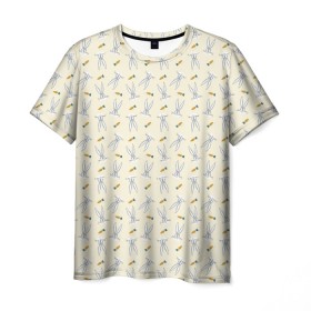 Мужская футболка 3D с принтом Багз Банни паттерн , 100% полиэфир | прямой крой, круглый вырез горловины, длина до линии бедер | bugs bunny | looney tunes | vdzabma | багз банни | луни тюнз