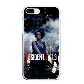 Чехол для iPhone 7Plus/8 Plus матовый с принтом RESIDENT EVIL 3 , Силикон | Область печати: задняя сторона чехла, без боковых панелей | ada wong | biohazard | leon | nemesis | project resistance | raccoon city | re2 | resident evil 3 | rpd | stars | umbrella | ада вонг | амбрелла | немесис | ужасы