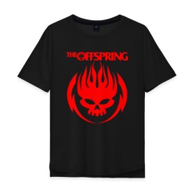 Мужская футболка хлопок Oversize с принтом THE OFFSPRING , 100% хлопок | свободный крой, круглый ворот, “спинка” длиннее передней части | america | offspring | the offspring | usa | америка | атом уиллард | грег к | декстер холланд | джеймс лилья | нудлс | огонь | офспринг | оффспринг | пит парада | пламя | рон уэлти | сша | череп