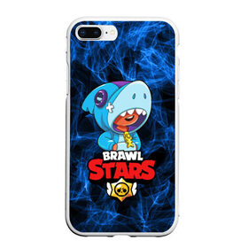 Чехол для iPhone 7Plus/8 Plus матовый с принтом BRAWL STARS LEON SHARK , Силикон | Область печати: задняя сторона чехла, без боковых панелей | 8 bit | 8 бит | bibi | brawl stars | crow | el brown | leon | leon shark | max | mr.p | sally leon | shark | stars | virus | werewolf | акула | биби | вирус | ворон | леон | оборотень | пингвин