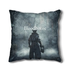 Подушка 3D с принтом Bloodborne. , наволочка – 100% полиэстер, наполнитель – холлофайбер (легкий наполнитель, не вызывает аллергию). | состоит из подушки и наволочки. Наволочка на молнии, легко снимается для стирки | bloodborne | bloodborne 2 | esport | game | playstation | бладборн | игра | киберспорт | киберспортсмен | порождение крови