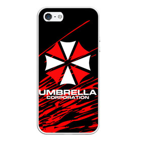 Чехол для iPhone 5/5S матовый с принтом Umbrella Corporation , Силикон | Область печати: задняя сторона чехла, без боковых панелей | resident evil | umbrella corporation | амбрелла | амбрелла корпорейшн | вирус | вымышленная военная и фармацевтическая корпорация | игра | умбрелла