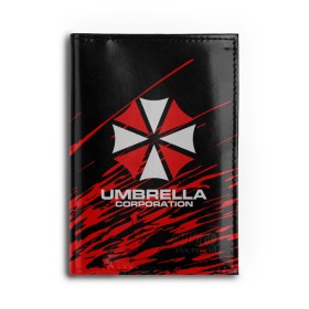 Обложка для автодокументов с принтом Umbrella Corporation. , натуральная кожа |  размер 19,9*13 см; внутри 4 больших “конверта” для документов и один маленький отдел — туда идеально встанут права | resident evil | umbrella corporation | амбрелла | амбрелла корпорейшн | вирус | вымышленная военная и фармацевтическая корпорация | игра | умбрелла