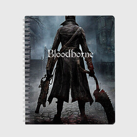 Тетрадь с принтом Bloodborne , 100% бумага | 48 листов, плотность листов — 60 г/м2, плотность картонной обложки — 250 г/м2. Листы скреплены сбоку удобной пружинной спиралью. Уголки страниц и обложки скругленные. Цвет линий — светло-серый
 | bloodborne | bloodborne 2 | esport | game | playstation | бладборн | игра | киберспорт | киберспортсмен | порождение крови