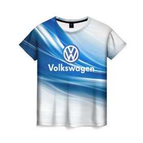 Женская футболка 3D с принтом Volkswagen. , 100% полиэфир ( синтетическое хлопкоподобное полотно) | прямой крой, круглый вырез горловины, длина до линии бедер | 2020 | car | sport | volkswagen | авто | автомобильные | бренд | вирус | коронавирус | марка | машина | новый лого | спорт | стиль | фольксваген