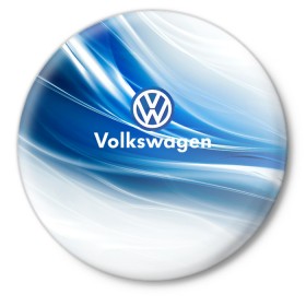 Значок с принтом Volkswagen. ,  металл | круглая форма, металлическая застежка в виде булавки | 2020 | car | sport | volkswagen | авто | автомобильные | бренд | вирус | коронавирус | марка | машина | новый лого | спорт | стиль | фольксваген
