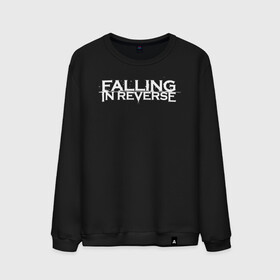 Мужской свитшот хлопок с принтом Falling in Reverse , 100% хлопок |  | falling in reverse | logo | rock | ronnie radke | лого | рок | ронни радке