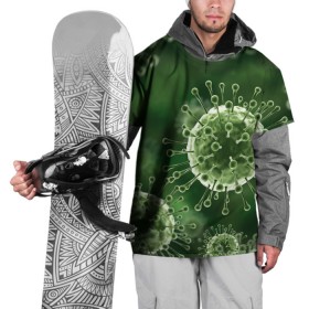 Накидка на куртку 3D с принтом COVID-19 , 100% полиэстер |  | covid 19 | molecule | абстракция | клетки | коронавирус | медицина | микробы | молекулы | наука | нейрон | нейроны | текстура | текстуры | формула