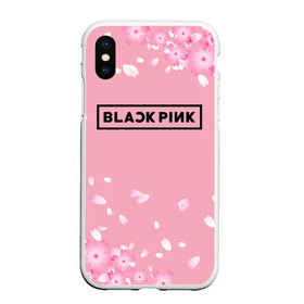 Чехол для iPhone XS Max матовый с принтом BLACKPINK , Силикон | Область печати: задняя сторона чехла, без боковых панелей | black  pink | blackpink | jennie | jisoo | k pop | lalisa | группа | к поп | корейская группа | розовый | черный