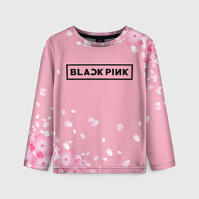Детский лонгслив 3D с принтом BLACKPINK , 100% полиэстер | длинные рукава, круглый вырез горловины, полуприлегающий силуэт
 | black  pink | blackpink | jennie | jisoo | k pop | lalisa | группа | к поп | корейская группа | розовый | черный
