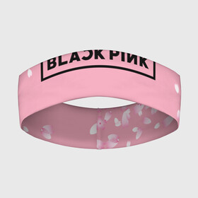Повязка на голову 3D с принтом BLACKPINK ,  |  | black  pink | blackpink | jennie | jisoo | k pop | lalisa | группа | к поп | корейская группа | розовый | черный