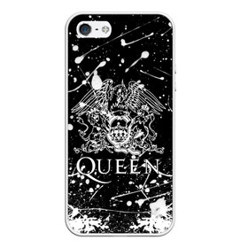 Чехол для iPhone 5/5S матовый с принтом QUEEN , Силикон | Область печати: задняя сторона чехла, без боковых панелей | queen | британская рок группа | квин | куин | кьюин | мистер робот | музыка | рами малек | рок | рок музыка | фредди меркьюри