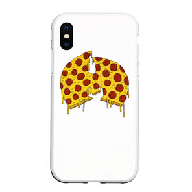 Чехол для iPhone XS Max матовый с принтом Pizza Clan , Силикон | Область печати: задняя сторона чехла, без боковых панелей | ghostface | method man | pizza | rap | rza | wu tang | ву танг | еда | метод мен | пицца | рэп