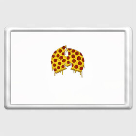 Магнит 45*70 с принтом Pizza Clan , Пластик | Размер: 78*52 мм; Размер печати: 70*45 | ghostface | method man | pizza | rap | rza | wu tang | ву танг | еда | метод мен | пицца | рэп