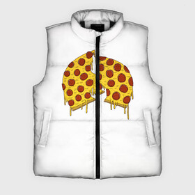 Мужской жилет утепленный 3D с принтом Pizza Clan ,  |  | ghostface | method man | pizza | rap | rza | wu tang | ву танг | еда | метод мен | пицца | рэп