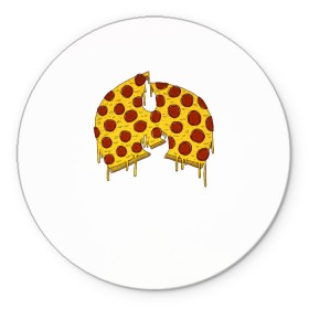 Коврик для мышки круглый с принтом Pizza Clan , резина и полиэстер | круглая форма, изображение наносится на всю лицевую часть | ghostface | method man | pizza | rap | rza | wu tang | ву танг | еда | метод мен | пицца | рэп