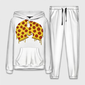 Женский костюм 3D (с толстовкой) с принтом Pizza Clan ,  |  | ghostface | method man | pizza | rap | rza | wu tang | ву танг | еда | метод мен | пицца | рэп