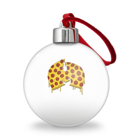 Ёлочный шар с принтом Pizza Clan , Пластик | Диаметр: 77 мм | Тематика изображения на принте: ghostface | method man | pizza | rap | rza | wu tang | ву танг | еда | метод мен | пицца | рэп