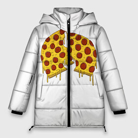 Женская зимняя куртка 3D с принтом Pizza Clan , верх — 100% полиэстер; подкладка — 100% полиэстер; утеплитель — 100% полиэстер | длина ниже бедра, силуэт Оверсайз. Есть воротник-стойка, отстегивающийся капюшон и ветрозащитная планка. 

Боковые карманы с листочкой на кнопках и внутренний карман на молнии | ghostface | method man | pizza | rap | rza | wu tang | ву танг | еда | метод мен | пицца | рэп
