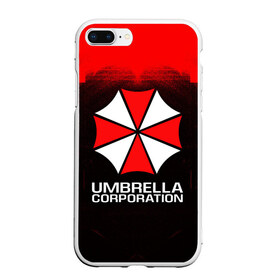 Чехол для iPhone 7Plus/8 Plus матовый с принтом UMBRELLA CORP , Силикон | Область печати: задняя сторона чехла, без боковых панелей | ada wong | biohazard | leon | nemesis | project resistance | raccoon city | re | re3 | resident evil | resident evil 3 | rpd | stars | umbrella | ада вонг | амбрелла | немезис | ужасы