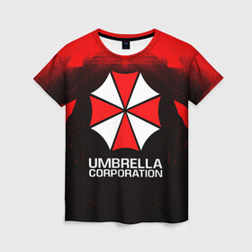 Женская футболка 3D с принтом UMBRELLA CORP , 100% полиэфир ( синтетическое хлопкоподобное полотно) | прямой крой, круглый вырез горловины, длина до линии бедер | ada wong | biohazard | leon | nemesis | project resistance | raccoon city | re | re3 | resident evil | resident evil 3 | rpd | stars | umbrella | ада вонг | амбрелла | немезис | ужасы