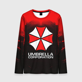 Мужской лонгслив 3D с принтом UMBRELLA CORP , 100% полиэстер | длинные рукава, круглый вырез горловины, полуприлегающий силуэт | ada wong | biohazard | leon | nemesis | project resistance | raccoon city | re | re3 | resident evil | resident evil 3 | rpd | stars | umbrella | ада вонг | амбрелла | немезис | ужасы