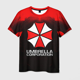 Мужская футболка 3D с принтом UMBRELLA CORP , 100% полиэфир | прямой крой, круглый вырез горловины, длина до линии бедер | ada wong | biohazard | leon | nemesis | project resistance | raccoon city | re | re3 | resident evil | resident evil 3 | rpd | stars | umbrella | ада вонг | амбрелла | немезис | ужасы