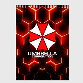 Скетчбук с принтом UMBRELLA CORP , 100% бумага
 | 48 листов, плотность листов — 100 г/м2, плотность картонной обложки — 250 г/м2. Листы скреплены сверху удобной пружинной спиралью | Тематика изображения на принте: ada wong | biohazard | leon | nemesis | project resistance | raccoon city | re | re3 | resident evil | resident evil 3 | rpd | stars | umbrella | ада вонг | амбрелла | немезис | ужасы