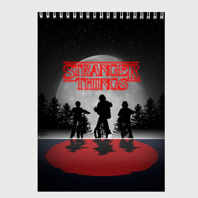 Скетчбук с принтом STRANGER THINGS , 100% бумага
 | 48 листов, плотность листов — 100 г/м2, плотность картонной обложки — 250 г/м2. Листы скреплены сверху удобной пружинной спиралью | 011 | eleven | season 3 | stranger things | stranger things season 3 | одиннадцать | очень странные дела | очень странные дела 3 | очень странные дела 3 сезон | очень странные дела 4 сезон