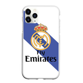 Чехол для iPhone 11 Pro матовый с принтом Реал , Силикон |  | real madrid | испания | королевский клуб | мадрид | номер 4 | реал | серхио рамос | футбол