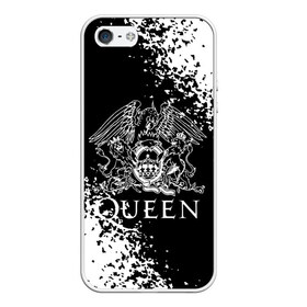 Чехол для iPhone 5/5S матовый с принтом QUEEN , Силикон | Область печати: задняя сторона чехла, без боковых панелей | queen | британская рок группа | квин | куин | кьюин | мистер робот | музыка | рами малек | рок | рок музыка | фредди меркьюри