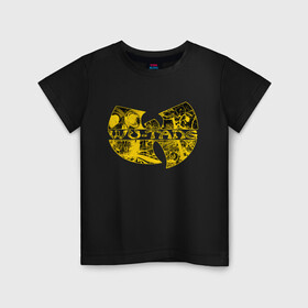 Детская футболка хлопок с принтом Wu-Tang Clan. , 100% хлопок | круглый вырез горловины, полуприлегающий силуэт, длина до линии бедер | genius gza | method man | razor rza | wu tang | wu tang clan | ву танг клан | гангста рэп | гангстеры | девяти человек | музыка | хип хоп
