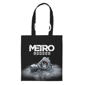 Шоппер 3D с принтом METRO EXODUS. , 100% полиэстер | Плотность: 200 г/м2; Размер: 34×35 см; Высота лямок: 30 см | exodus | horror | metro 2033 | metro exodus | sparta | survival | артём | игры | исход | метро | метро 2035 | спарта | спартанцы