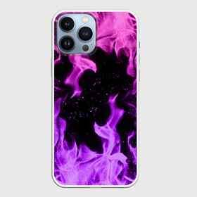 Чехол для iPhone 13 Pro Max с принтом ЦВЕТНОЙ ОГОНЬ | NEON FIRE ,  |  | Тематика изображения на принте: bright | fire | flame | heat | light | wildfire | искры | огненный | огонь | пламя | пожар