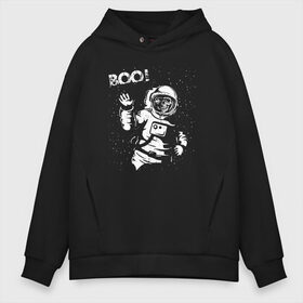 Мужское худи Oversize хлопок с принтом BOO! , френч-терри — 70% хлопок, 30% полиэстер. Мягкий теплый начес внутри —100% хлопок | боковые карманы, эластичные манжеты и нижняя кромка, капюшон на магнитной кнопке | Тематика изображения на принте: 12 апреля | mars one | nasa | space | астронавт | гагарин | день космонавтики | звезды | илон маск | инопланетянин | кор | королев | космический | космонавт | космос | леонов | марс ван | мкс | наса | насо | нло