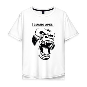 Мужская футболка хлопок Oversize с принтом Guano Apes , 100% хлопок | свободный крой, круглый ворот, “спинка” длиннее передней части | 
