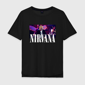 Мужская футболка хлопок Oversize с принтом NIRVANA , 100% хлопок | свободный крой, круглый ворот, “спинка” длиннее передней части | in utero | nevermind | nirvana | nirvana in utero | nirvana logo | smile | курт кобейн | нирвана | нирвана in utero | нирвана лого